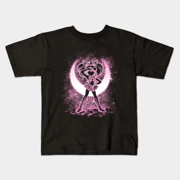 Warrior Rabbit Moon Kids T-Shirt by alemaglia